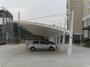 天津海华集团停车场膜结构车棚