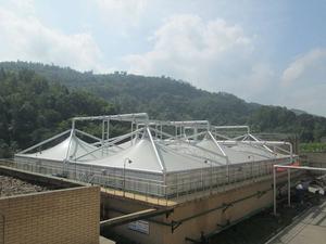 天津污水池膜结构_包工包料设计安装_源卡多膜结构工程公司